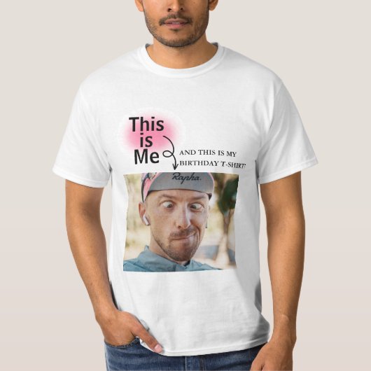 Minimale en grappige aangepaste foto toevoegen met t-shirt (Voorkant)