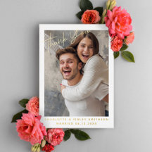 Minimale en moderne aangepaste bruiloft voor scrip