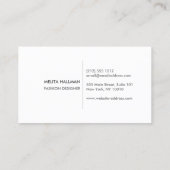 Minimale en moderne Black Designer Scribble Logo Visitekaartje (Achterkant)