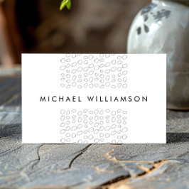 Minimale en moderne Designer Scribble Circles Visitekaartje