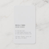 Minimale en moderne Designer Scribble Logo in roze Visitekaartje (Achterkant)