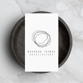 Minimale en moderne Designer Scribble Logo Visitekaartje