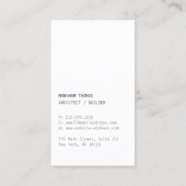 Minimale en moderne Designer Scribble Logo Visitekaartje (Achterkant)