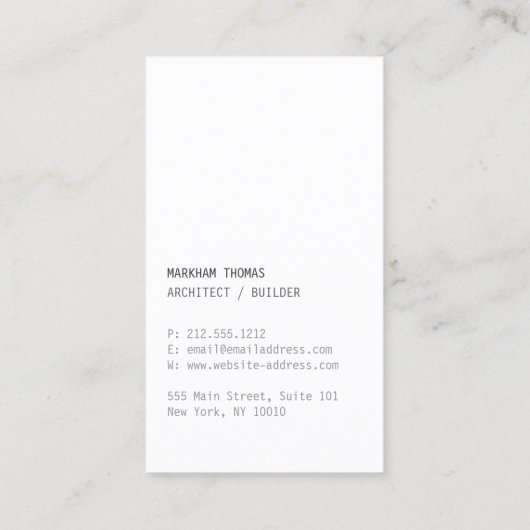 Minimale en moderne Designer Scribble Logo Visitekaartje (Achterkant)