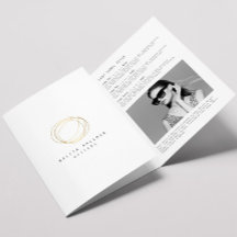 Minimale en moderne Gold Designer krabbelbrochure