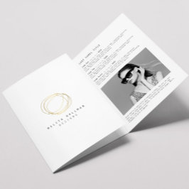 Minimale en moderne Gold Designer krabbelbrochure Drieluik Kaart