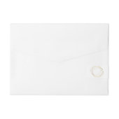 Minimale en moderne Gold Designer Scribble Logo Adreslabel Wikkel (Achterkant)