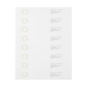 Minimale en moderne Gold Designer Scribble Logo Adreslabel Wikkel (Vel)