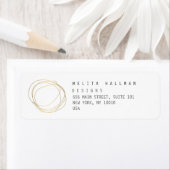 Minimale en moderne Gold Designer Scribble Logo Etiket (Insitu)
