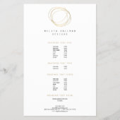 Minimale en moderne Gold Designer Scribble Logo Flyer (Voorkant)