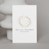 Minimale en moderne Gold Designer Scribble Logo Visitekaartje