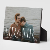Minimale en moderne Passen getrouwd Mr & Mr. Coupl Fotoplaat (Zijkant)