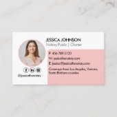 Minimale en moderne QR-code (roze) - op termijn Visitekaartje (Voorkant)