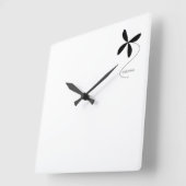 Minimale en moderne vierkante wandklok (Hoek)