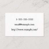 Minimale en moderne Visitekaartje voor reisadvies (Achterkant)