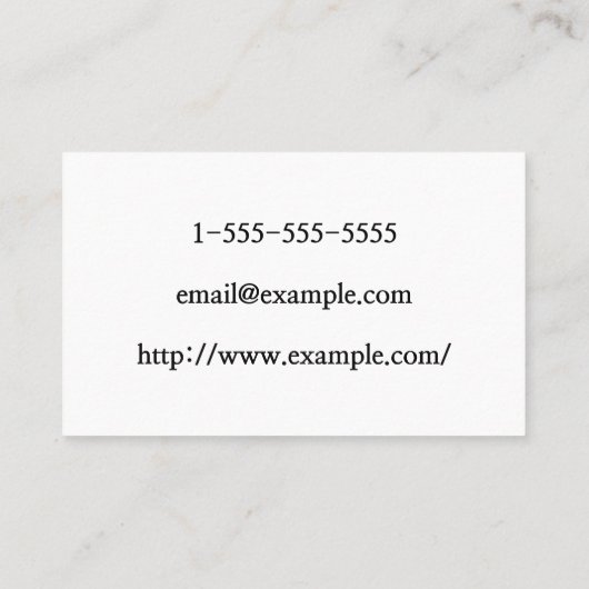 Minimale en moderne Visitekaartje voor reisadvies (Achterkant)