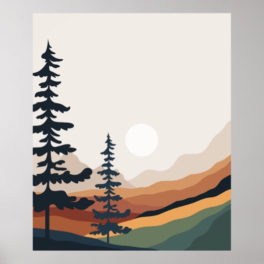 Minimale en natuur wand poster (Voorkant)