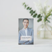 Minimale en professionele foto visitekaartje (Staand voorkant)
