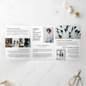 Minimale en professionele marketing en verkoop drieluik kaart (Binnen)