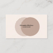 Minimale en professionele zakelijke foto van werkn visitekaartje (Achterkant)