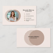 Minimale en professionele zakelijke foto van werkn visitekaartje (Voorkant / Achterkant)