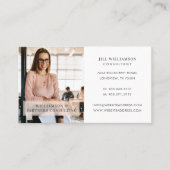 Minimale en professionele zakelijke foto van werkn visitekaartje (Voorkant)