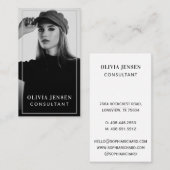 Minimale en professionele zakelijke foto van werkn visitekaartje (Voorkant / Achterkant)