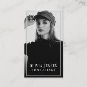 Minimale en professionele zakelijke foto van werkn visitekaartje (Voorkant)
