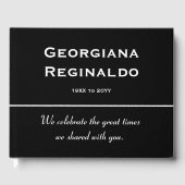 Minimale en respectabele begrafenisboeg gastenboek (Voorkant)