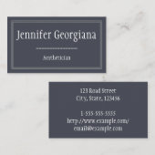 Minimale en schone estheticiaanse Visitekaartje (Voorkant / Achterkant)