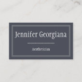 Minimale en schone estheticiaanse Visitekaartje (Voorkant)
