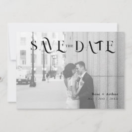 Minimale en stijlvolle Save The Date kaart