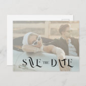 Minimale en stijlvolle Save The Date-uitnodiging Uitnodiging Briefkaart (Voorkant / Achterkant)