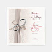 Minimale en stille bruiloft servet (Voorkant)