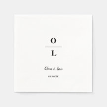 Minimale en zwarte bruiloft