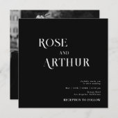 Minimale en zwarte en witte kleur (Voorkant / Achterkant)