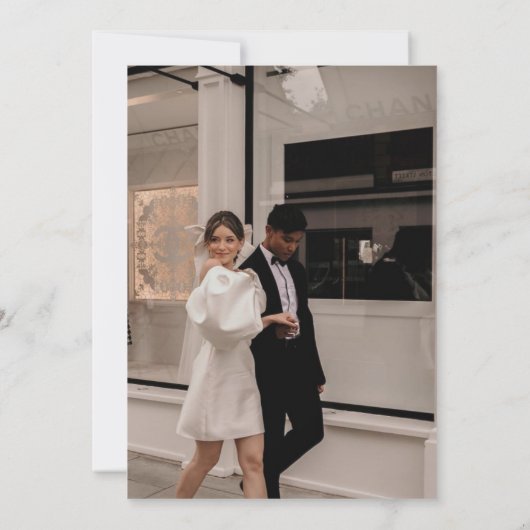 Minimale en zwarte en witte kleur kaart (Achterkant)