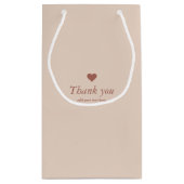 Minimale enveloppen Dank u papieren tas Klein Cadeauzakje (Achterkant)