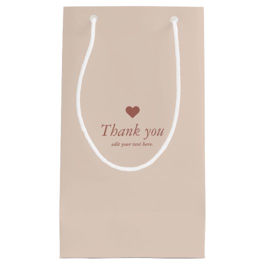 Minimale enveloppen Dank u papieren tas Klein Cadeauzakje (Voorkant)