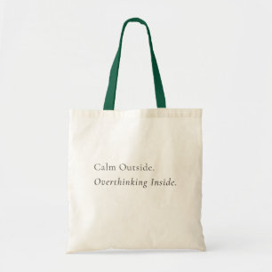 Minimale esthetische boodschappentas – neutrale ty tote bag