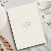 Minimale esthetische Floral Islamitische bruiloft  Kaart