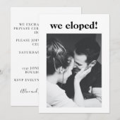 Minimale esthetische fotoexplosiepartij kaart (Voorkant / Achterkant)