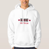 Minimale esthetische heren pullover hoodie (Voorkant)