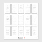 Minimale etiketten voor kruidenpotten, etiketten v sticker (Vel)