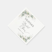 Minimale Eucalyptus Bruidsborrel Servet (Hoek)