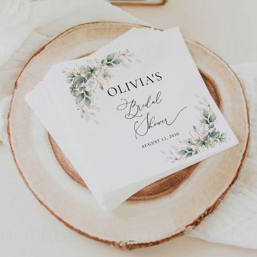 Minimale Eucalyptus Bruidsborrel Servet