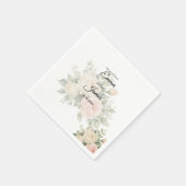 Minimale Eucalyptus Bruiloftspapieren Servet (Hoek)