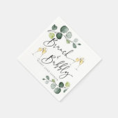 Minimale Eucalyptus Brunch en Bubble Napkins Servet (Hoek)