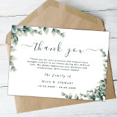 Minimale Eucalyptus Eenvoudige begrafenis Hartelij Kaart