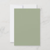 Minimale Eucalyptus Goud Save The Date Kaart (Achterkant)